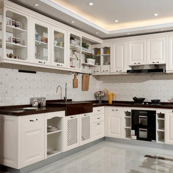 E1 Solid Wood Kitchen Cabinets Solid Wood Base Cabinets Artificial Stone