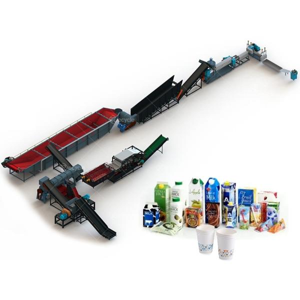 Advanced Paper Cup Lid Recycling System Paper Removing and Plastic Separating Machine
