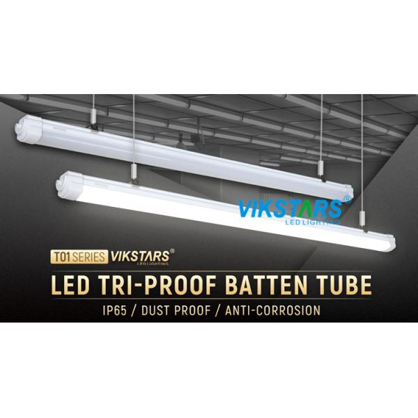 1200mm Pendant Suspended LED Linear Light Ceiling 12PCS ROHS Gray Housing