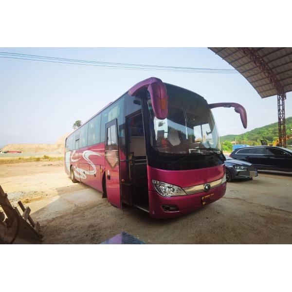 O tipo usado ZK6116 48 de Yutong do ônibus de excursão assenta a direção esquerda de embalagem Nude do chassi da bolsa a ar do ônibus do passageiro das portas dobro