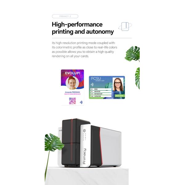 Противофальсификационный принтер из ПВХ для удостоверения личности