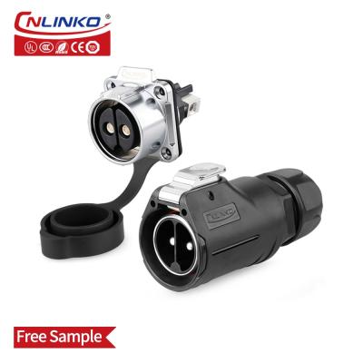 CNLINKO M28 Waterproof IP67 Male Female Quick Plug 50A Power 2 Pin Cable Connector