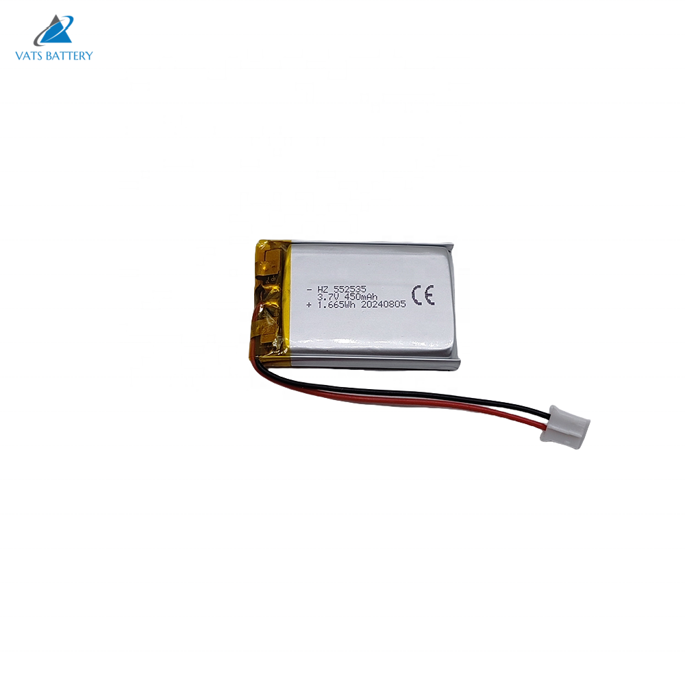 552535 3.7V 450mAh Lithium Polymer Battery for Power Tools and Consumer Electronics