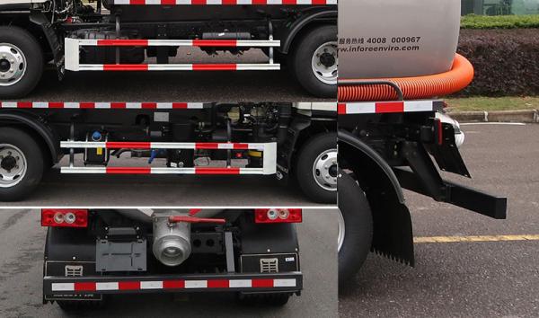 Energy Efficient Sewage Suction Truck With Optional Arm Support And Custom Tank Features