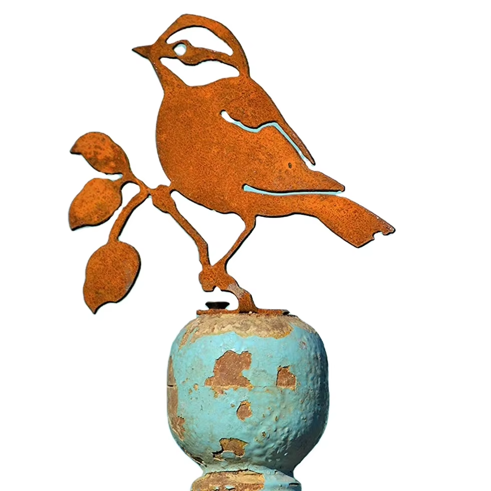 Customized Pattern Laser Cut Crafts Metal Decorations for Garden Park Ornaments with Customized Color