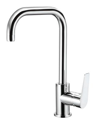 Chrome Single Lever Kitchen Mixer Tap 360 Degree Rotating Kitchen Faucet