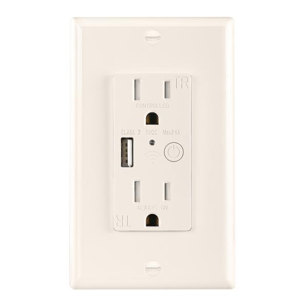 Tuya Intelligent Zigbee Wall Socket 15A 127V Smart Wall Socket For Residential Application