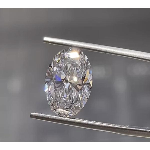 Oval Shape 3EX Triple Excellent Cut Diamond Loose Lab Made Diamonds IGI Certified