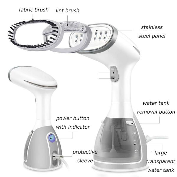 Домашний 1500W одежда пароварка с сильным паром и компактный размер подарочной коробки