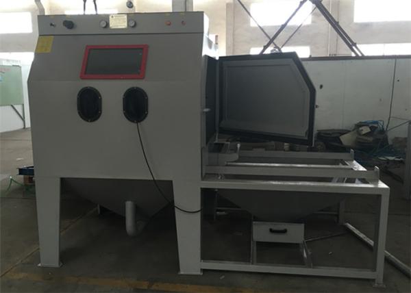 Trolley Cart / Turntable Suction Blast Cabinet 1000mm * 1000mm * 800mm Working Chamber