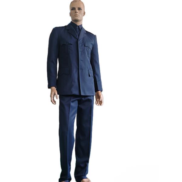 Navy Blue 45 Wool 55 Polyester Military Uniform Winter Long Sleeve Ceremonial Dress Military Officer Suit