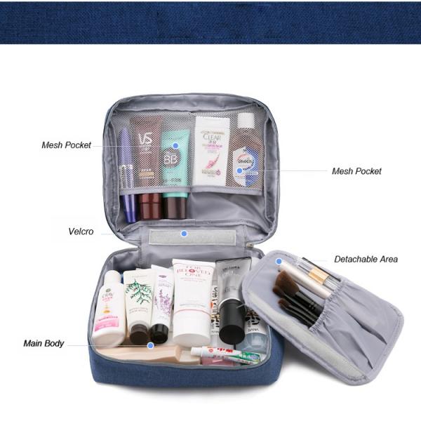 Zipper Waterproof Makeup Bag Cosmetic Bag Beauty Case Make Up Organizer Toiletry Bag Kits Storage Travel Wash Pouch