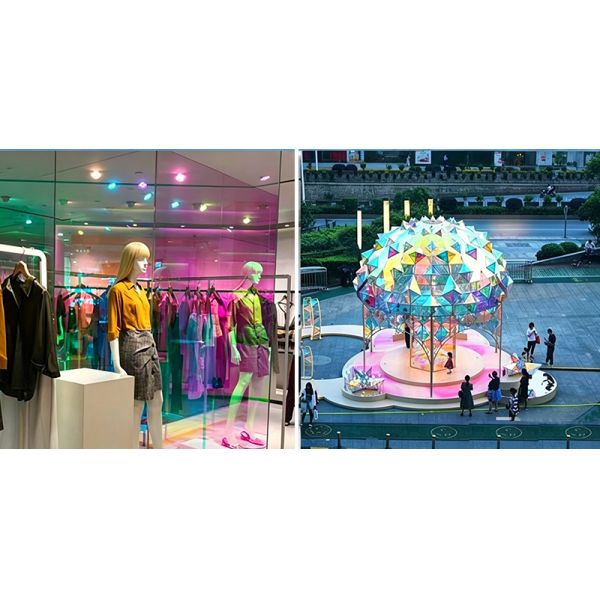 OEM Dichroic Security Window Film Iridescent Shatterproof Architectural Window Tint