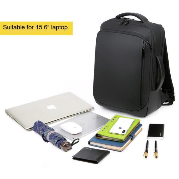 Противоукраденный водонепроницаемый деловой рюкзак Рабочий ноутбук рюкзак ПВХ ткань Полет одобрен