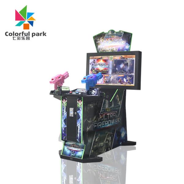 Empurrador dobro da moeda de Arcade Machine With Full Firepower do tiro
