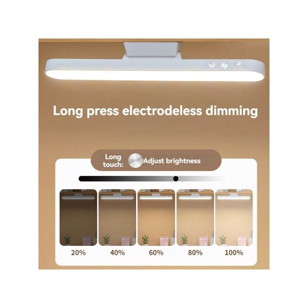 Folding Desk Lamp Modern Style Energy Saving Adjustable Brightness Suitable Office Study Reading Lighting Solution