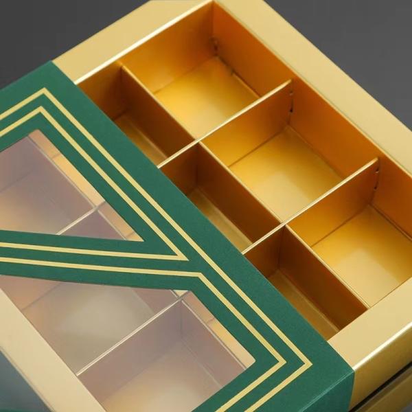 Люксовая коробка для упаковки шоколада с окном CMYK/Пантоновая печать