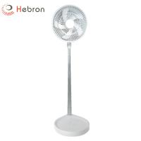 Fan télescopique escamotable adaptée aux besoins du client de piédestal de fan de plancher de pliage d'USB Recargable