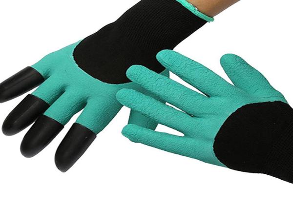 Cut Resistant Garden Work Gloves Hand Care Nails With Digging Planting Claws