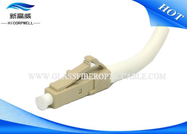 Optic 45 Degree Boot MM LC Quick Connector , Duplex Fiber Cable Connectors