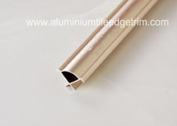 Round Edge Aluminium Tile Outside Corner Trim Profile Different Colors
