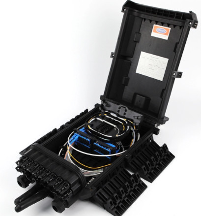 Cierre del empalme de la fibra óptica de la aleación de la PC, caja común los 410x200x210MM del cable de la fibra