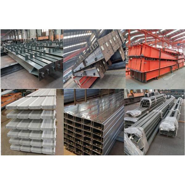 Подгонянная конструкция стальной портальной рамки Q355B/Q235B полуфабрикат стальная