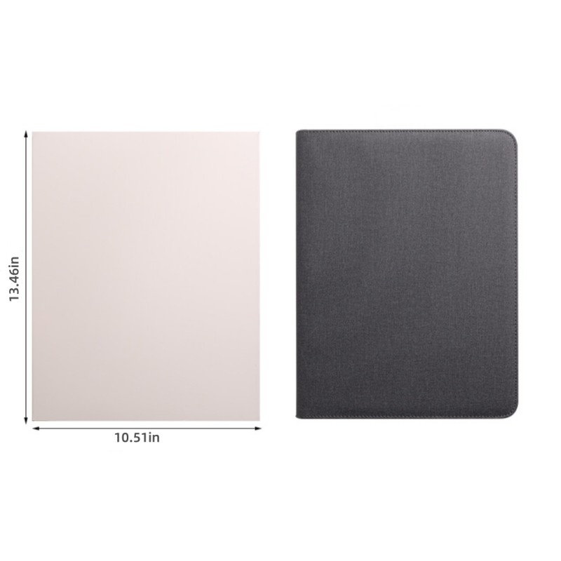 A4 Leather Zipper Business Portfolio Folder Personalized 8000mAh Charging