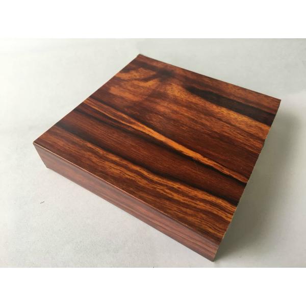Unique Emulation Wood Finish Aluminium Profiles Composite Panel Rectangle Shape