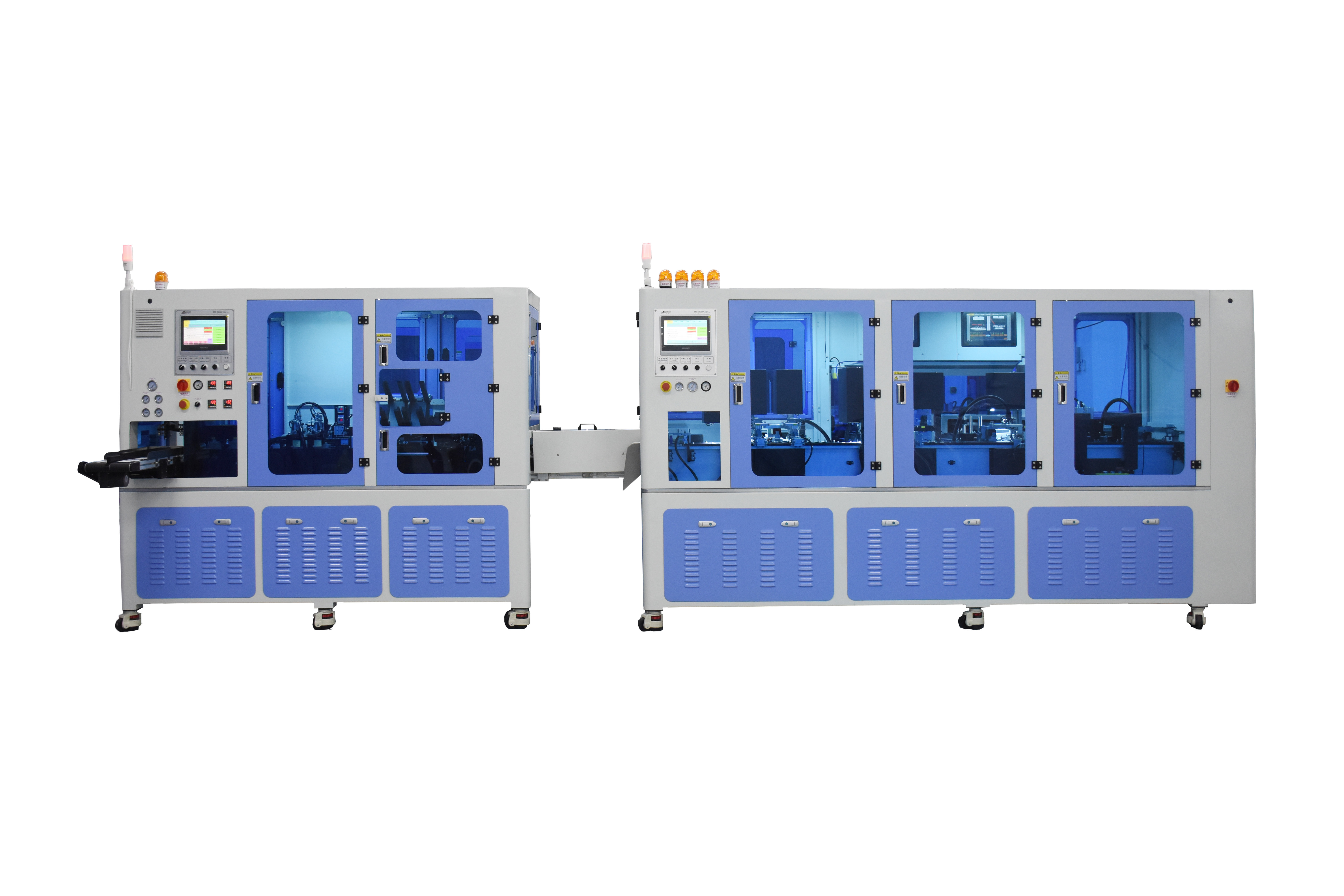 Rapid Test Kit Single Strip Automatic Assembly Packaging Machine With Double Rail