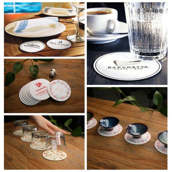 0.9mm 1.0mm Coaster Board Strong Water Absorption 70 * 100cm