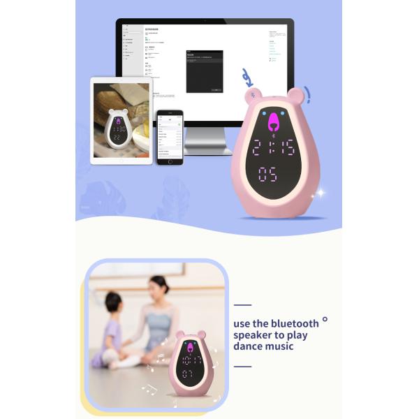 LED Digital Touch Light Bear Shape Multicolor Baby Sleep Night Light para Crianças