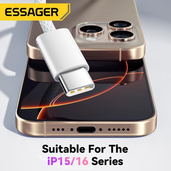 ESSAGER ES-X52 Series PD3.0 USB C To C Cable 60W 3A With TPE Jacket