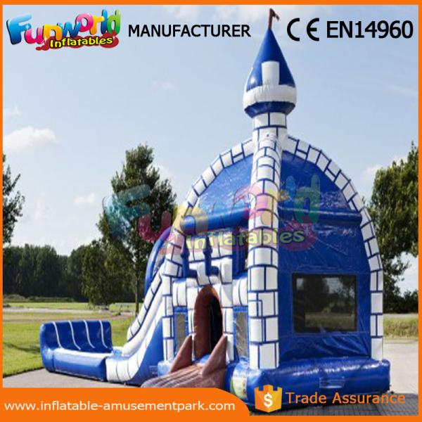 Large Combo Jumping Castle Inflatable Bouncer Slide Double Stitching PVC Material