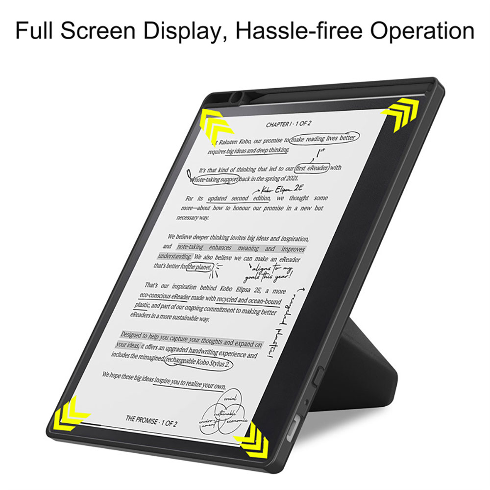 Laudtec Built-in 2-Way Stand SleepCover Case for BW eReader Smart Wake/Sleep Cover Flip Case for Kobo Elipsa 2e