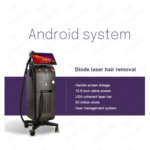 Оборудование удаления волос машины лазера диода титана 808nm льда воздушного охлаждения