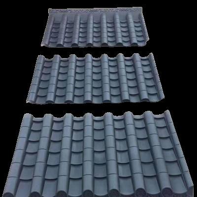 Color Steel Resin Roof Tiles Customized Antique Roof Tiles