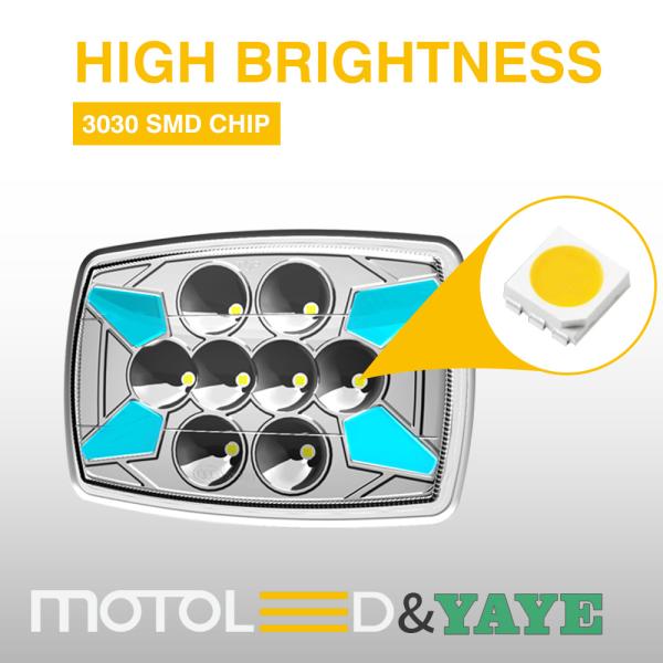 6 feux LED Lo et 8 feux LED Hi pour le CD70 CG125 70cc de YAYE Motorcycle