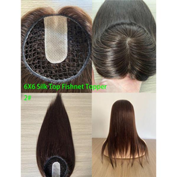 European Hair Pieces for Women Integration Natural Black/Dark Brown/Mocca Brown Hair