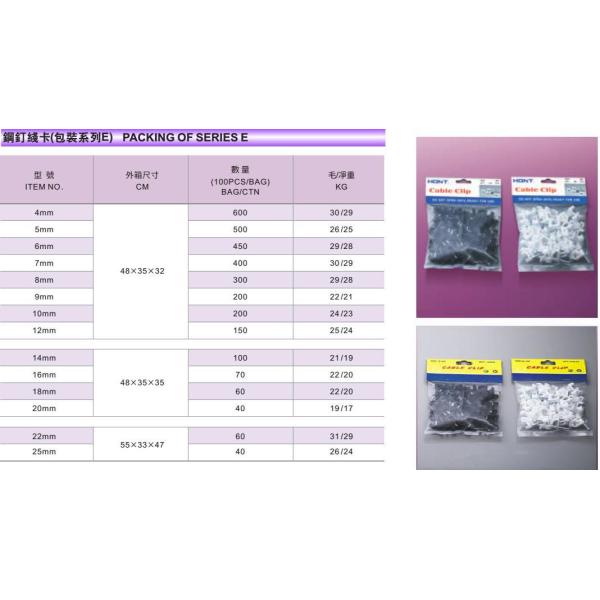 Elevators bags package cable clips