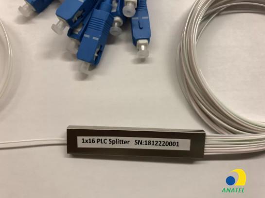 1x16 Mini Tipo SCUPC Fibra PLC Splitter