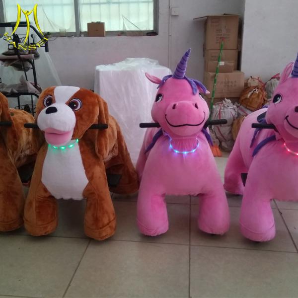 Hansel new plush moving animal ride indoor christmas party games riding christmas toys