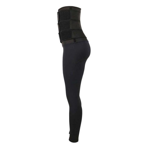 Customized 11.5 Inch Waist Training Leggings With Three Waist Belts