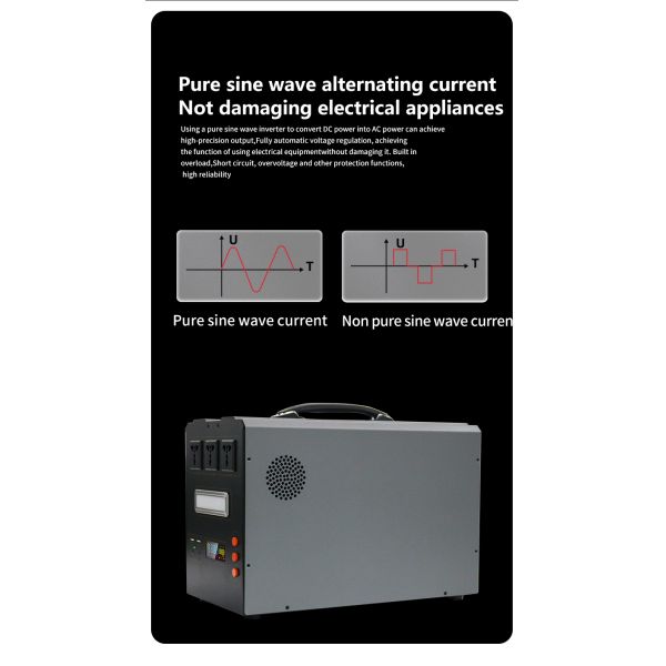 60Hz 1000 Watt solar energy generator For Camping And Emergency Backup