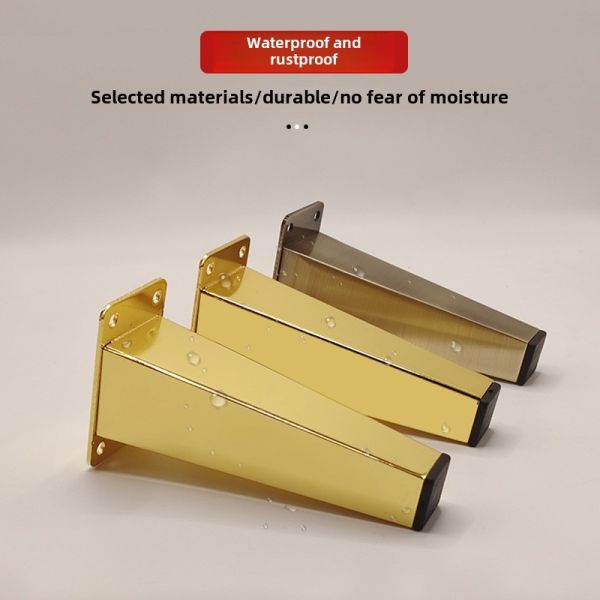 Furniture Legs Gold Modern Nightstand TV Stand Feet Steel Metal Furniture Bed Cabinet Sofa Legs