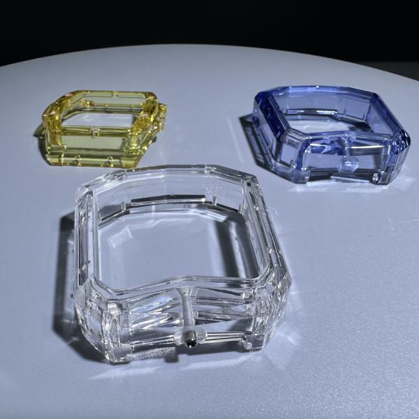 Customized ETA Sapphire Transparent Red Yellow Blue Pink Watchcase Cover Backglass
