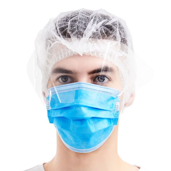 Haixin Health UV Full Transparent Disposable Face Mask Quality Certified PPE Safety 3layer Masks Protective Face Shield Supplier