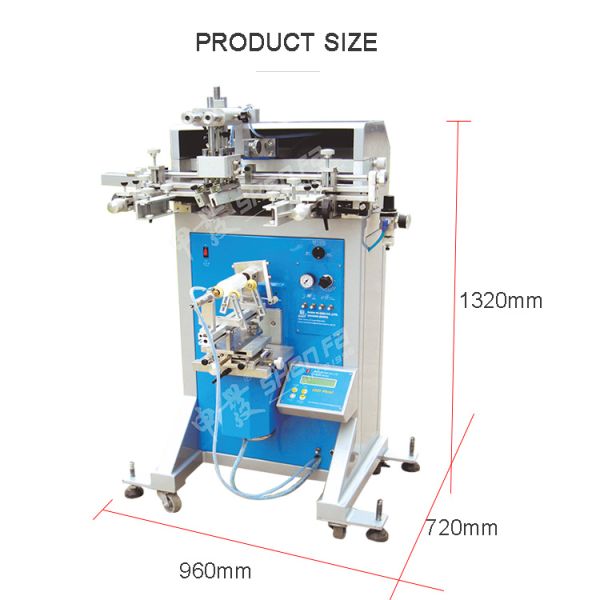 Semi Auto Screen Printing Machine For Plastic Glass Bottles