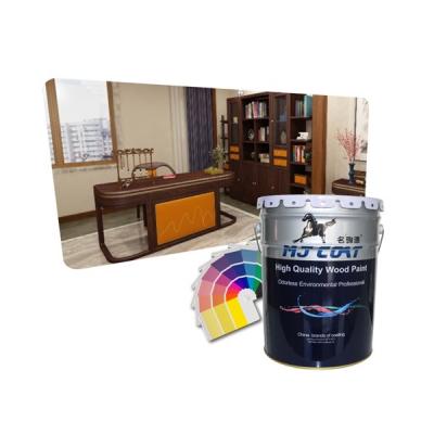 Matt Glossy Wood Paint NC Transparent Solid Color Top Coat For Furniture
