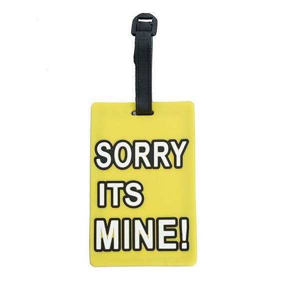 Carton Silicone Letter Boarding Baggage Tags for Trolly Hanging Tag Travel Essential Name